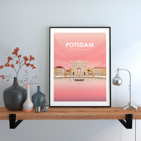 Potsdam pink city poster