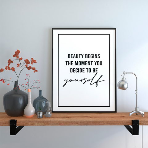 You decide to be yourself poster - Kawaink