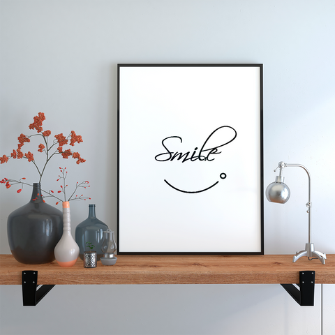 Smile wall art - Kawaink