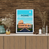 Rome day city poster