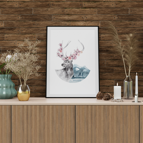 Deer minimalist poster