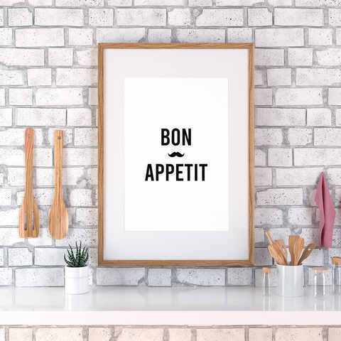Art mural Bon appétit