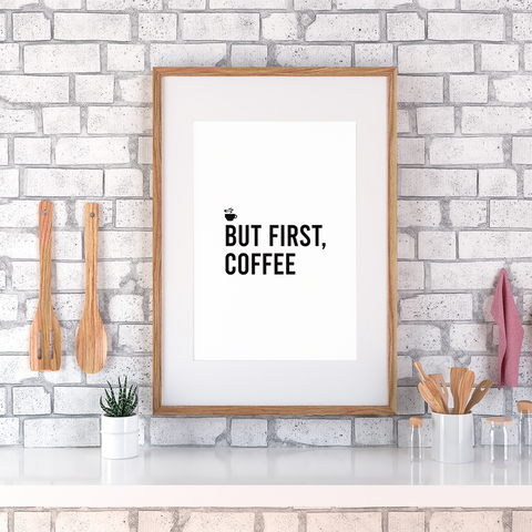 Aber zuerst Kaffee-Wandkunst