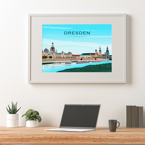 Dresden-Tagesstadtplakat horizontal