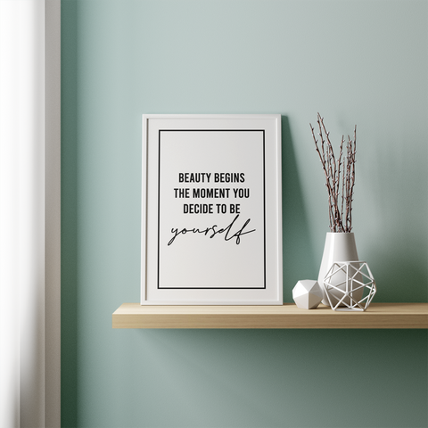 You decide to be yourself poster - Kawaink