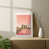 Singapur-Plakat rosa