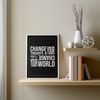Change your thoughts wall art - Kawaink