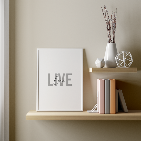 Live minimalist wall art - Kawaink