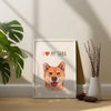 I love my Shiba, poster for pet lovers