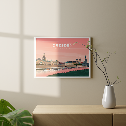 Dresden pink poster horizontal