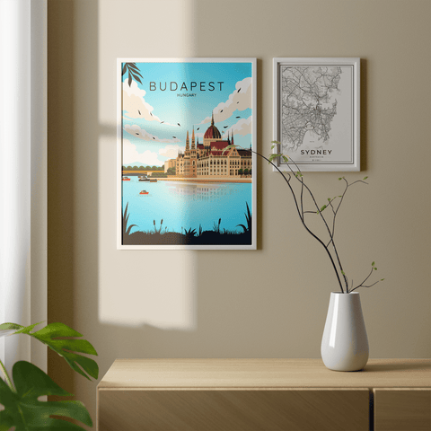 Plakat der Stadt Budapest