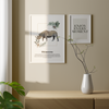 Rhino minimalistisches Poster