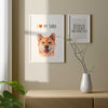 I love my Shiba, poster for pet lovers