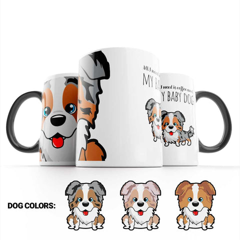 Australian shepherd dog mug options