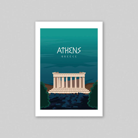 Athens poster night