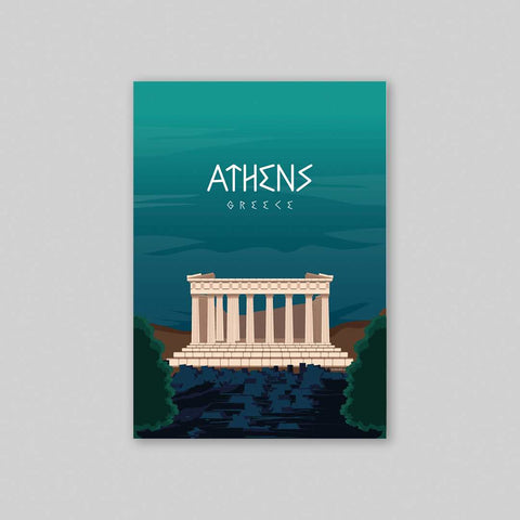 Athens poster night