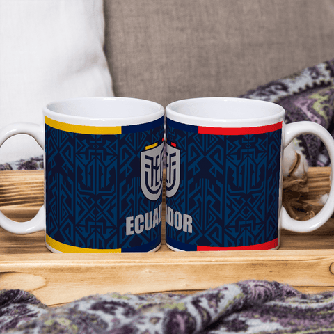 Tasse à café Equateur - Coupe du monde, tshirt extérieur