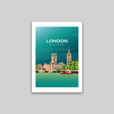 London City night poster - Kawaink