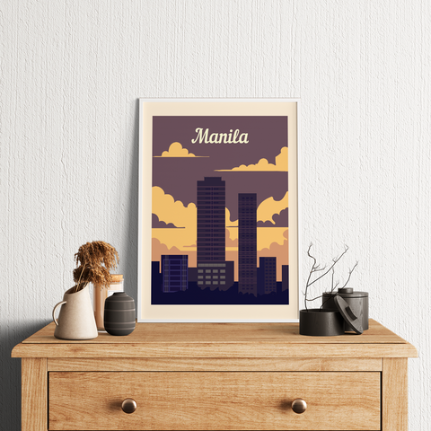 Manila retro poster