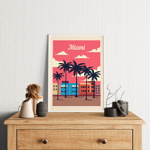 Miami-Retro-Plakat