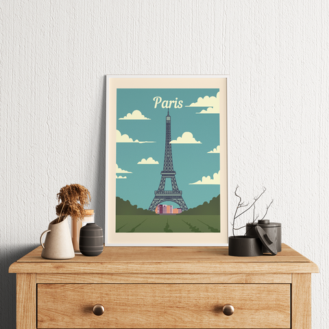 Cartel retro de París