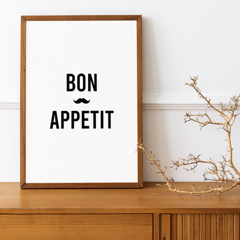 Art mural Bon appétit