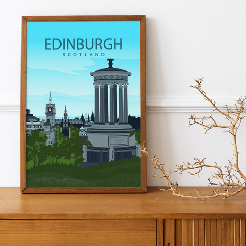 Edinburgh day city poster